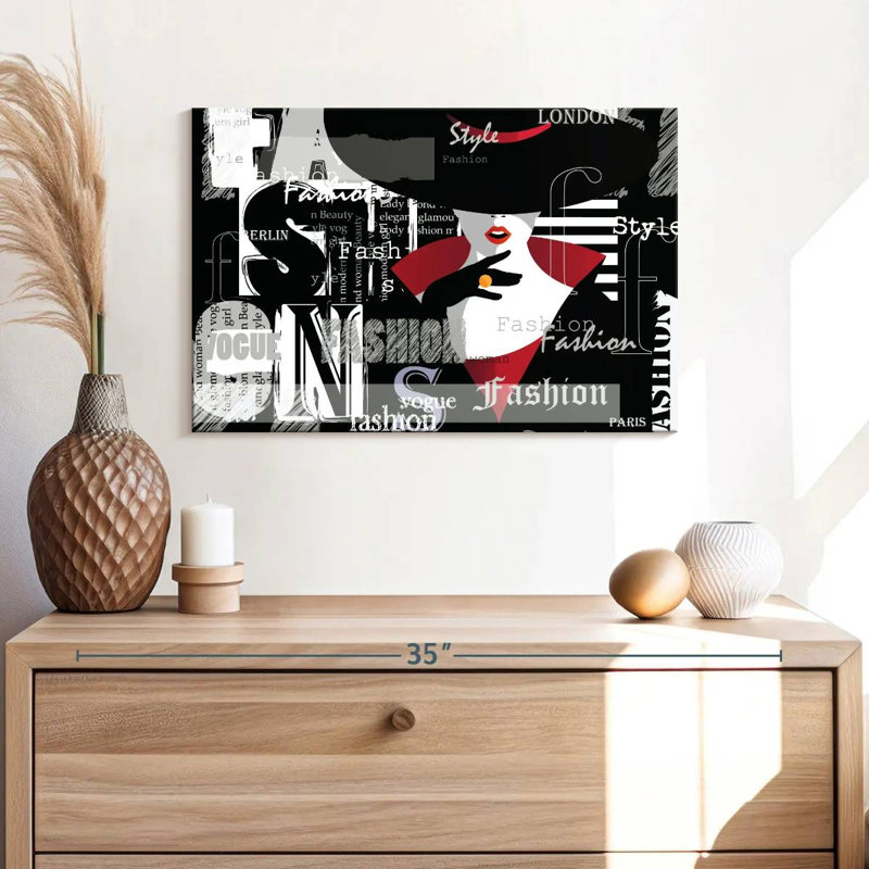 Mode abstraite, H 16 po x l 24 po