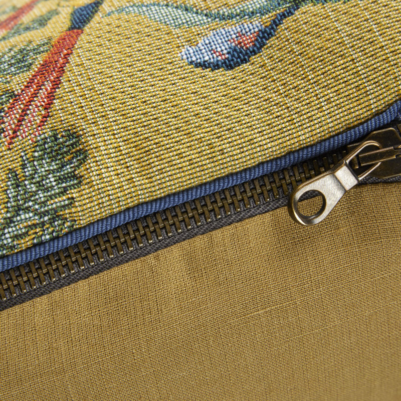 Ezio Decorative Pillow, Blue/Red/Yellow