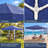 Gazebos, 10x10 ft Steel Canopy, Blue White Party Tent-138878430
