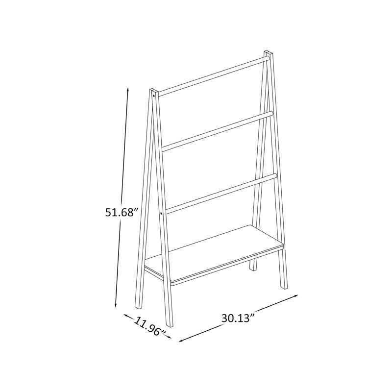 Ebern Designs Bamboo Towel Blanket & Quilt Rack | Wayfair