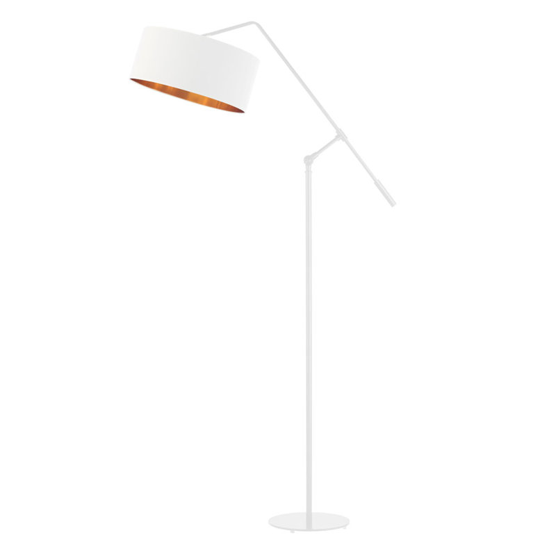 170cm Task Floor Lamp, White, White