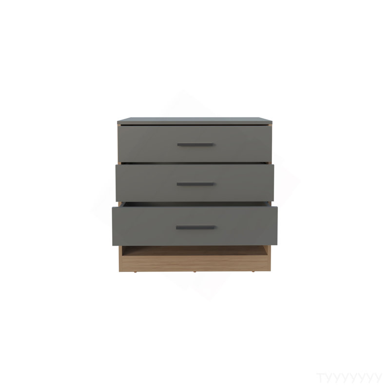 Commode, 3 tiroirs, 1 tablette