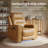 Leather Power Recliner Chair with Triple Motor Adjustment, USB/Type-C Charging & 7-Color LED Lighting – Home Theater Seating-1591968603