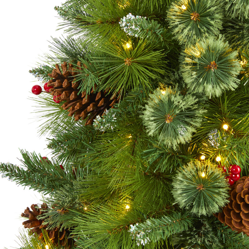 Lighted Artificial Christmas Tree, 60in.