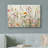 Vibrant Wildflower "Bright Daisy Floral Field Pictures, Spring French Country Living Room Artwork, Large Framed Canvas Print Wall Art"-100095187-100095188-119461013