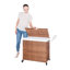 Panier à linge avec couvercle PE en rotin thermolaqué-1522761793