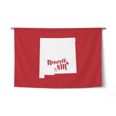 Tapisserie murale Home Sweet Roswell - New Mexico State Silhouette