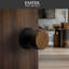 Emtek Select Dummy Knobset w/ Urban Modern Rosette & Conical Stem, Dark Walnut Knob-1148888798