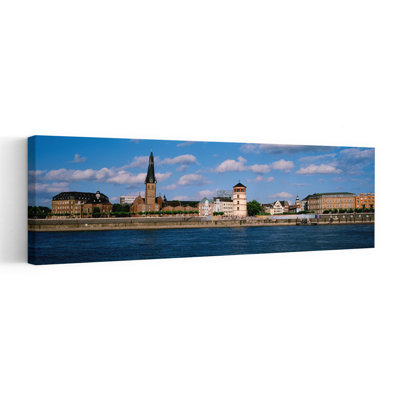 Rhine River, Dusseldorf, Germany Abstract Contemporary Architecture City Wall Art