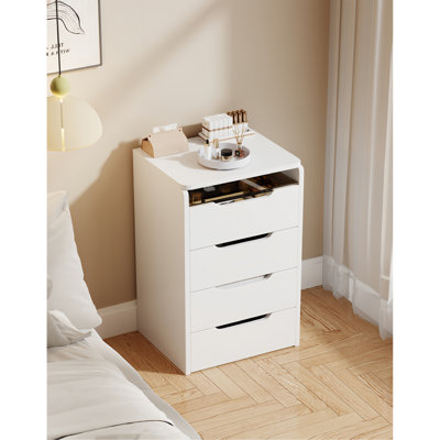 3 in 1 Vanity Desk with Plip Top Mirror,Small Make Up Vanity Set with Visible Glass Desktop by Latitude Run