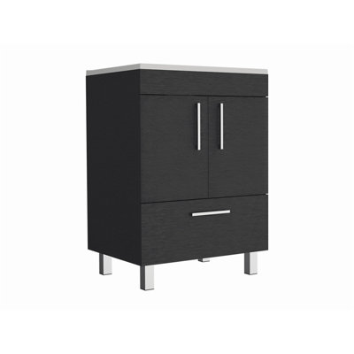 23.62'' Single Bathroom Vanity with Ceramic Top