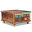 Leadington Solid Wood Four Leg Coffee Table with Storage