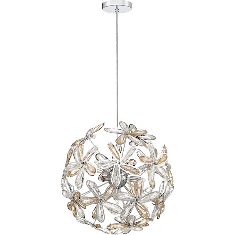 Lustre sphérique spoutnik à 7 lumières