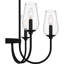 Lustre noir mat 6 lumières Amandah