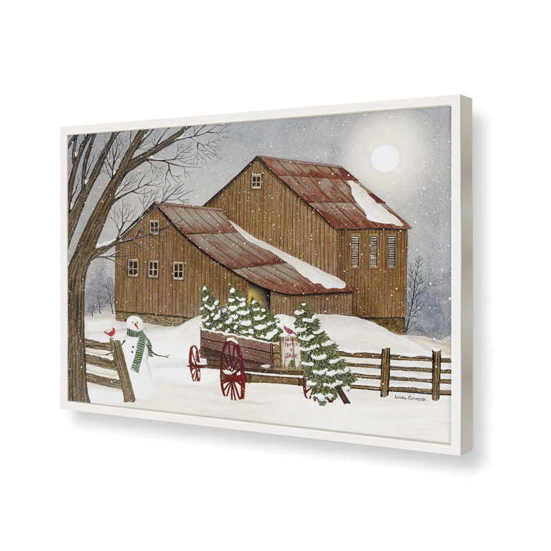 «Uncle Bob's Tree Farm» par Linda Spivey, reproduction d'art, L 24 po x H 18 po, Blanc, Impression encadrée