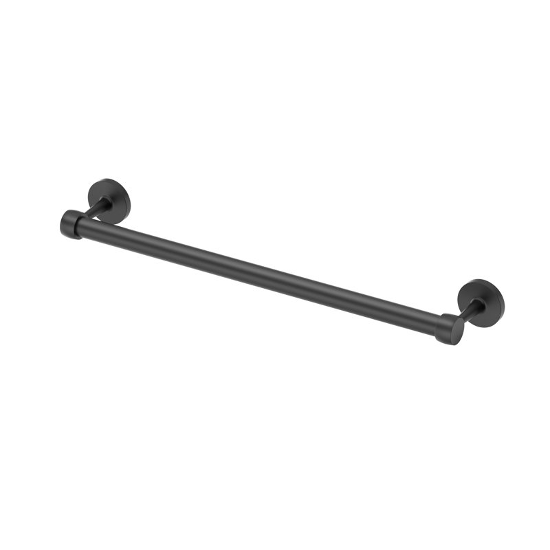 Porte-serviettes mural noir mat Gibson de 18 pouces, L 18 po, Noir mat