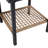 3 Pcs Patio Swivel Rocker Set With 2-Tier Coffee Table & Cozy Seat Back Cushions For Patio, Garden Or Balcony-2037193077
