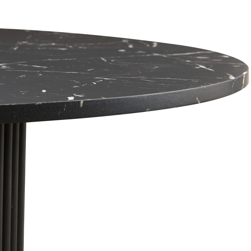 Round Dining Table(Only Table), Black