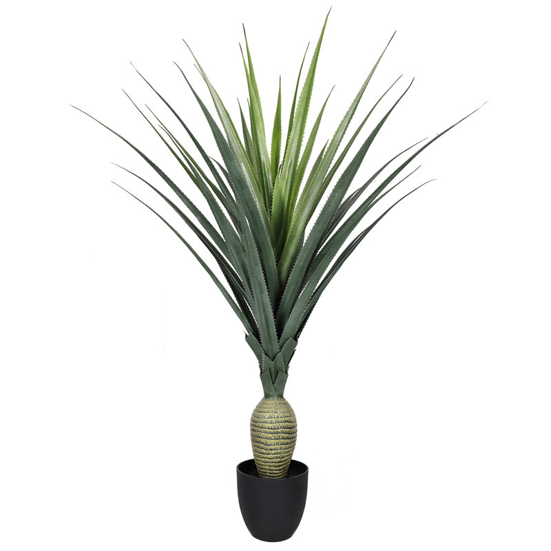 Cisneros 52'' Faux Agave Plant in Pot