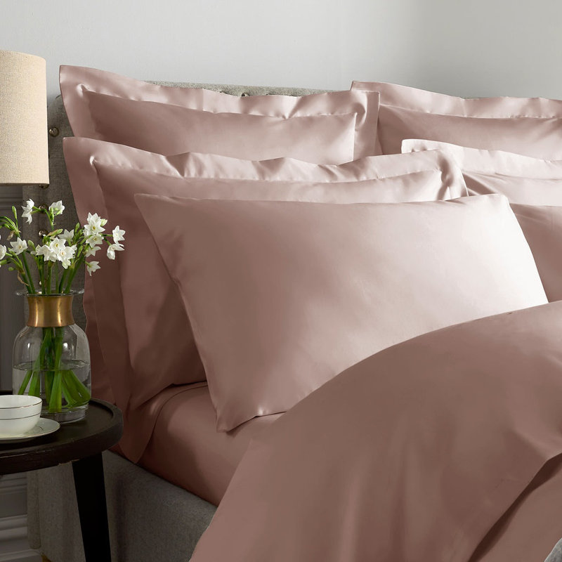 Luxury 1000 Thread Count Sateen Pillowcases, Rose Pink