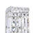 Chrome 5" Wide Wall Light for Bathroom, 2-Light Crystal Sconce with E12 Bulb Base – LED Compatible, BACL Certified