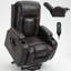 Fauteuil inclinable électrique avec massage, chaleur, port USB et porte-gobelets-350168753