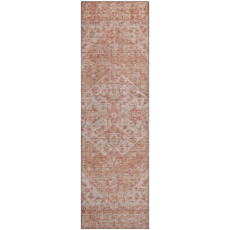 Premium Machine Washable Wayne AMF1104 Global Rug, Runner 2'3" x 7'6"