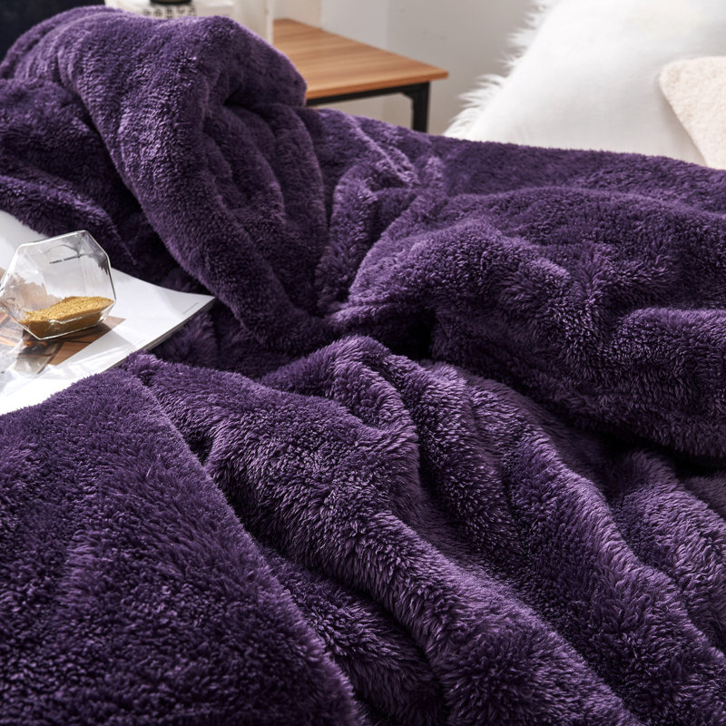 Édredon surdimensionné The Original Plush - Coma, Édredon simple très long, Mauve