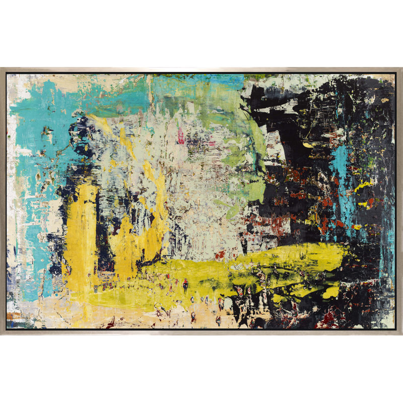 «For the Ride», peinture sur toile à cadre flottant