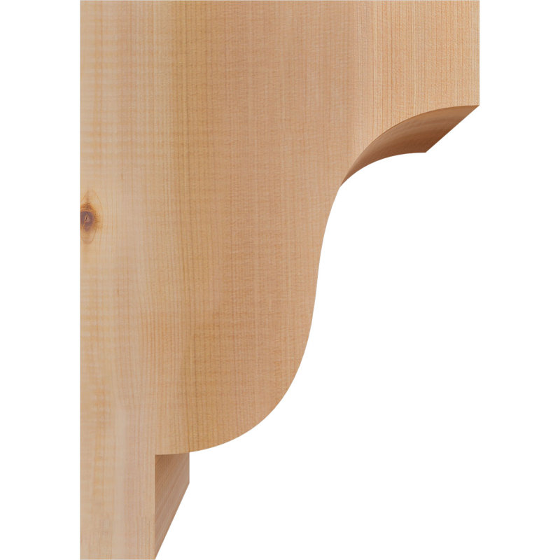 Newport Corbel, H 14 po x l 5,5 po x P 10 po, Cèdre rouge, Lisse