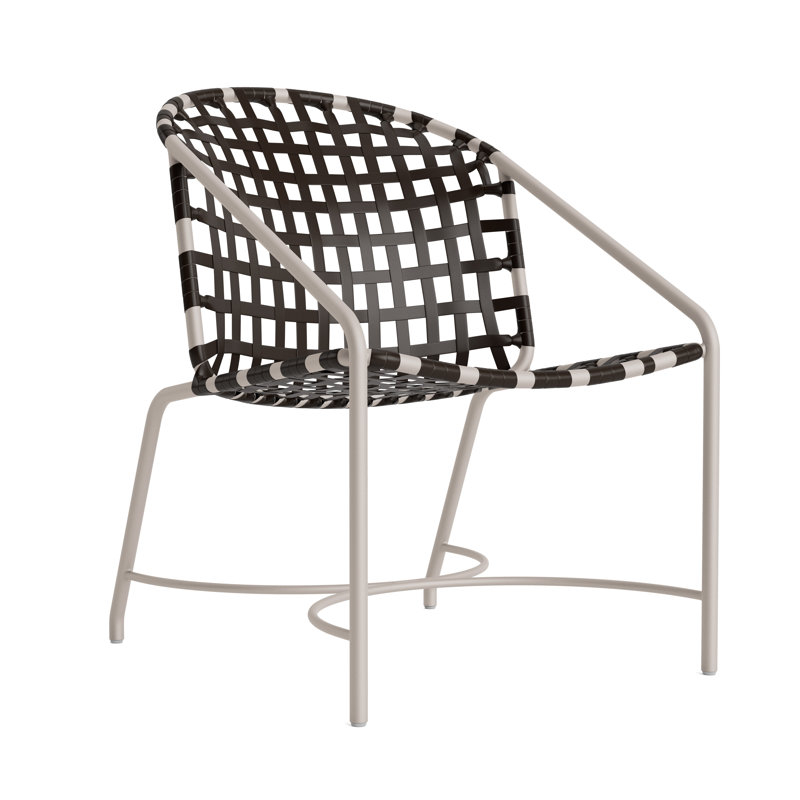 Kantan Outdoor Lounge Chair, Dove Smooth/Coffee