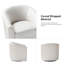 Fauteuil d'appoint pivotant rembourré Amiir-2068150642
