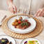 Service de table 12 pièces en céramique blanche 12 pièces - Service de vaisselle de style moderne pour 4 personnes, comprenant assiettes, assiettes à salade et bols - Articles essentiels pour les Fêtes, les mariages et les dîners-1660536158