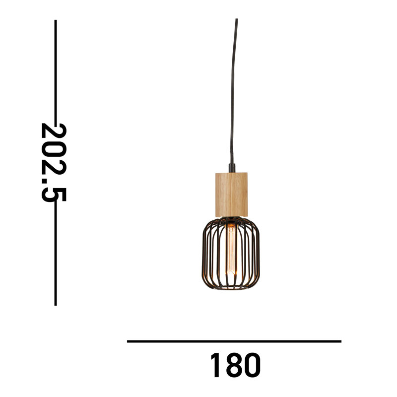 Jareo 1 - Light Black Single Pendant