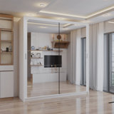 Cairo Sliding Double Mirror Wardrobe 90/100/120/150/180/203cm