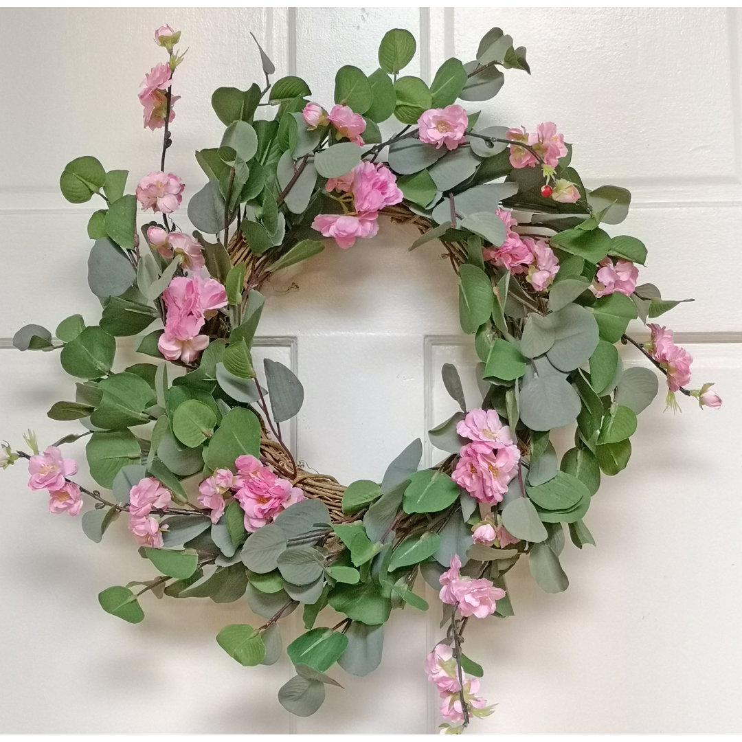 Handcrafted Faux Eucalyptus 19'' Wreath Primrue