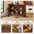 Home Bar Unit With 2-tier Shelves-700244668
