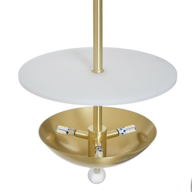 Astra Wall Sconce - Bass & Bronze - 8"W x 8"D x 19.25"H, Brass, Bronze