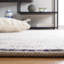 Tapis bleu / ivoire à motif géométrique fabriqué à la main Almus-1416794397