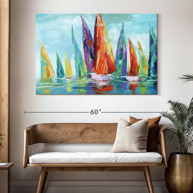 Mehar Fine Day Sailing I, H 34 po x l 51 po