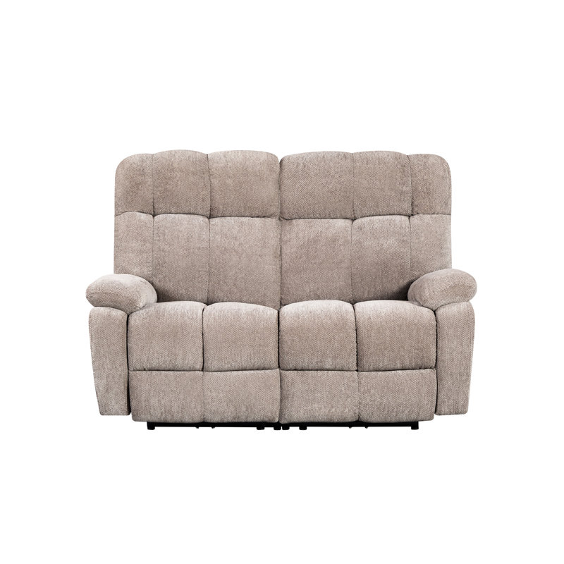 Fauteuil inclinable à moteur 2 places beige - poids total de 151,86 lb, siège réglable