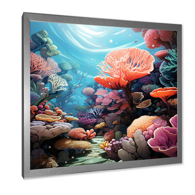 Explorations de récifs coralliens multicolores II - art de corail