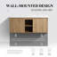 Meuble-lavabo flottant 48 po Dualspace