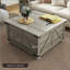 Table basse avec rangement dissimulé, table centrale carrée-1089307934