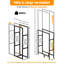 75cm W Metal Log Rack