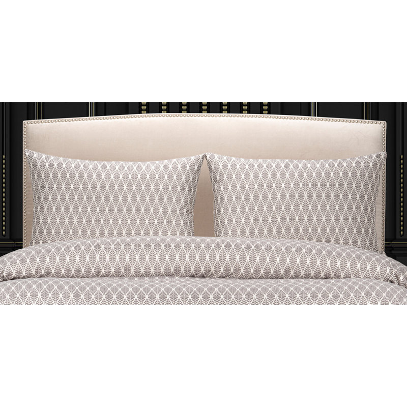 L'opera Pillow Sham, King, Gray