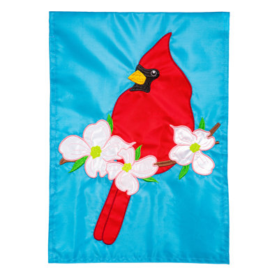 Drapeau de jardin Cardinal avec cornouiller