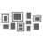 Rayburn Solid + Manufactured Wood Picture Frame - Set of 10 with Mat-1917513442