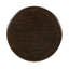 Table de bout ronde en bois rétro, table d'appoint avec base en X pour salle à manger ou salon en famille.  Espresso-124443262