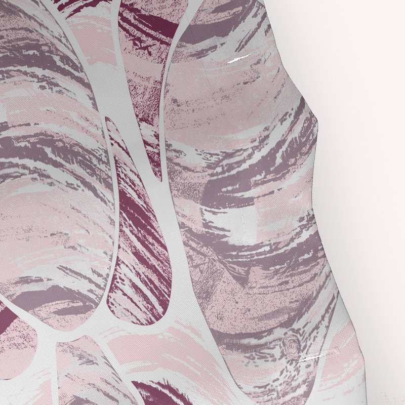 Odelina Abstract Shower Curtain, Purple